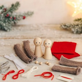 Zestaw DIY do samodzielnego stworzenia ozdób, 2 ludziki