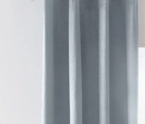 Zasłona zaciemniająca VELVET szaro-niebieska 140x250 cm (2 szt.), taśma marszczona