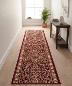 Czerwony chodnik dywanowy klasyczny B1-E97