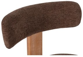 Brązowe tapicerowane krzesła zestaw 2 szt. Nadia – MOME