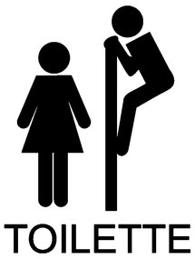 Naklejka Fanastick Toilettes Funny