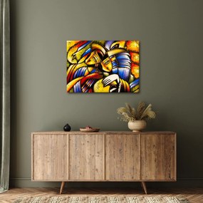 Obraz - Obraz olejny, kochankowie (70x50 cm)