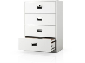 Szafa kartotekowa metalowa biała, 900x1320x600 mm: SARA XL V4