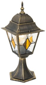 Zewnetrzna Antyczna latarnia ogrodowa w kolorze starego złota 45 cm - Antigua klasyczny/Antyczny Oswietlenie zewnetrzne