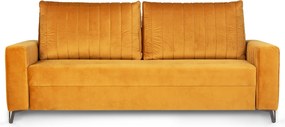Rozkładana sofa do salonu z tkaniny velvet Salma