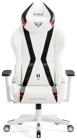 Fotel gamingowy Diablo X-Horn 2.0 Normal Size, biało-czarny