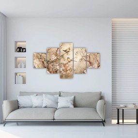 Obraz - Obraz ptaka w stylu vintage II. (125x70 cm)