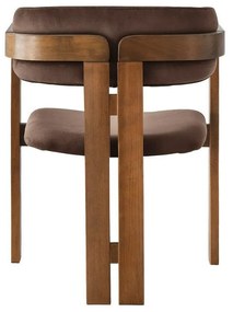 Krzesło do jadalni CO Dark Brown and Walnut
