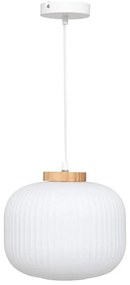 Atmosphera - Lampa wisząca na lince TRAVIS 1xE27/25W/230V sosna