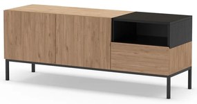 Szafka pod TV w naturalnym kolorze 140x55 cm Cailin – Marckeric