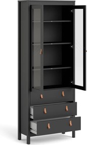 Dwudrzwiowa witryna w kolorze czarny mat Madrid