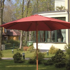 Parasol ogrodowy 3 m Poly czerwony PATIO