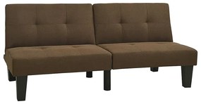 Rozkładana brązowa sofa - Iluna 3X