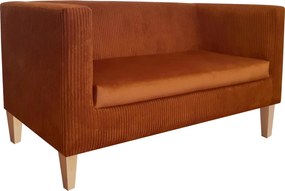 Sofa Monaco : Kolor nogi - Drewno, Kolor tkaniny - Kronos40/Poso40, Typ tkaniny - Kronos/Poso, Wysokość nogi - 15 cm
