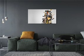 Duży obraz na płótnie Retro Studio Muzyczne