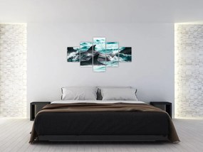 Obraz - Delfiny w oceanie (125x70 cm)