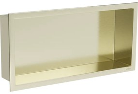 Mexen X-Wall-R półka wnękowa z kołnierzem 45 x 20 cm, złota szczotkowana - 1950452010