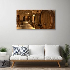 Obraz na płótnie Drewniane Beczki w Starym Stylu