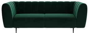 Ciemnozielona sofa Ghado Shel, 210 cm