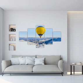 Obraz - Lot nad zimowym krajobrazem (125x70 cm)