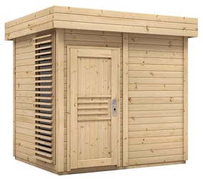 SAUNA OGRODOWA PRYMULKA Z WITRYNĄ 250X200 PROFIL 40 MM