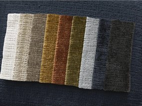 Ciemnoniebieska sofa z tkaniny szenilowej 276 cm Neil – Bobochic Paris