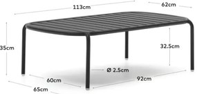 Stolik ogrodowy 65x113 cm Joncols – Kave Home