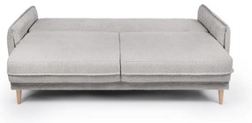 Szara rozkładana sofa z materiału bouclé 215 cm Patti – Bonami Selection