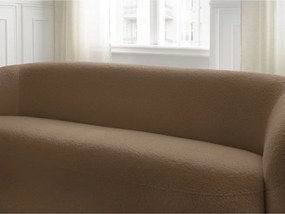 Brązowa sofa z materiału bouclé 193 cm Elina – Bobochic Paris