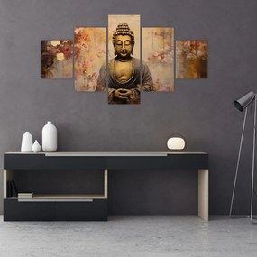 Obraz - Budda, malarstwo (125x70 cm)