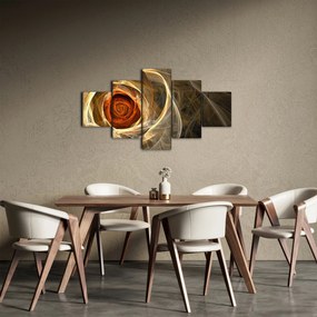 Obraz - Róża w artystycznym duchu (125x70 cm)