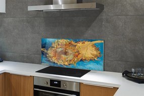 Szkło do Kuchni na Ścianę Dwa Ścięte Słoneczniki - Van Gogh