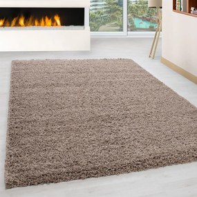 Dywan shaggy jednokolorowy beżowy 60 cm x 110 cm