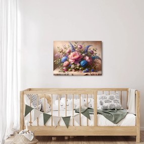 Obraz - Stół pełen kwiatów (70x50 cm)