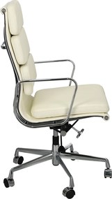 Fotel biurowy CH2191T skóra chrom
