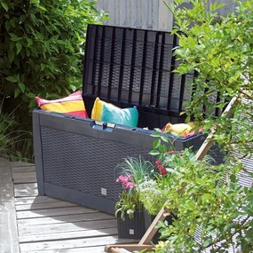Prosperplast Skrzynia do przechowywania RATO, 310L, 119x48x60cm, antracytowa