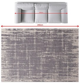 Dywan Velvet beige/dark grey 200x290cm