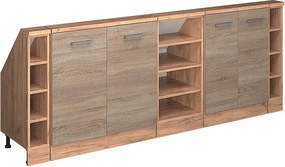 Szafka kuchenna na dach skośny sonoma 210x46x81.6 r-line