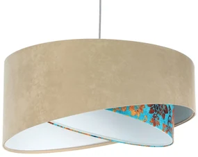 Lampa wisząca EMBLEM beżowa/biała BPS KONCEPT