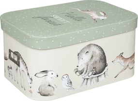 Pudełka ozdobne z pokrywą Leśni Przyjaciele, 3 sztuki