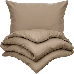 Kvalitex Pościel bawełniana beżowa, 220 x 200 cm, 2 szt. 70 x 90 cm, 220 x 200 cm, 2 szt. 70 x 90 cm