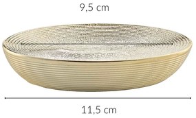 Metaliczna podstawka na mydło, TRESOR, 11,5 x 9,5 cm