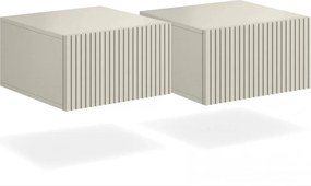 Zestaw szafek nocnych Nicole 46 cm wiszących - kaszmir