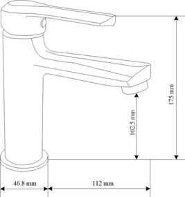 Mexen Sabre DF05 zestaw wannowy, chrom - 72103DF05-00