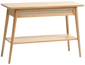 Konsola z blatem w dekorze dębu 40x110 cm Barrali – Unique Furniture