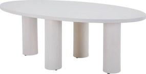 Stół do jadalni na 8 osób z MDF - Beżowy - FALYN