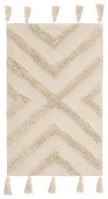 Kremowy bawełniany dywan odpowiedni do prania 50x80 cm – Casa Selección