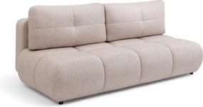 Kanapa Lerio z funkcją spania - jasno beżowa dzianina hydrofobowa Blur 02