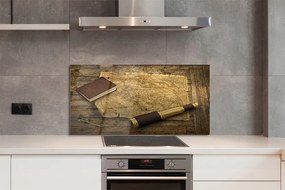 Szklany Panel Stara Mapa w Formie Zeszytu