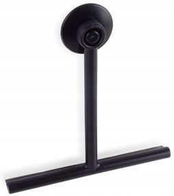 Ściągaczka z przyssawką do szyb luster kabin prysznicowych czarna